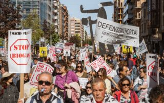 Manifestació Ruralista 5 Octubre 2025 - Manifestants per Prat de la Riba a Lleida