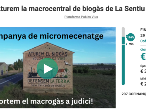 Assolit l’objectiu de la campanya de finançament: anem a contenciós