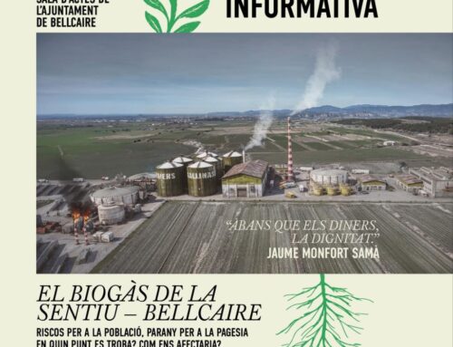 Xerrada informativa “El biogàs de La Sentiu” – 1 de Maig de 2026 – Bellcaire d’Urgell