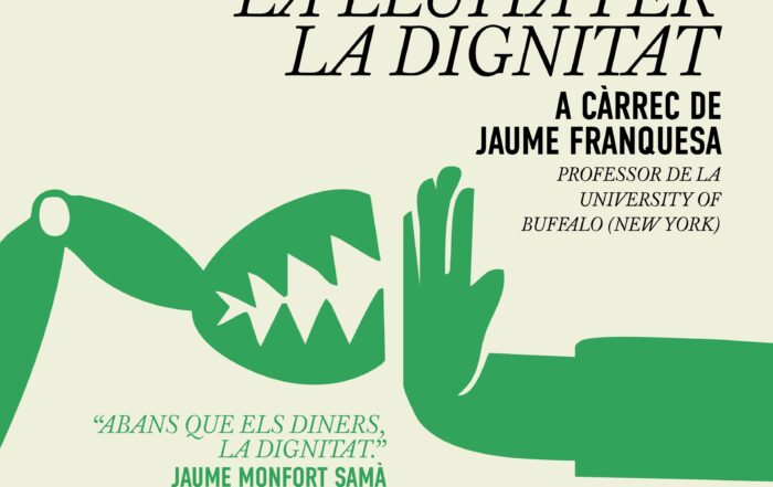 Cartell de la xerrada: Món rural, energia i la lluita per la dignitat. A càrrec de Jaume Franquesa. La Sentiu, 19 de juny de 2026 a les 20:00. Organitza Pobles Vius i Universitat Autònoma de Barcelona